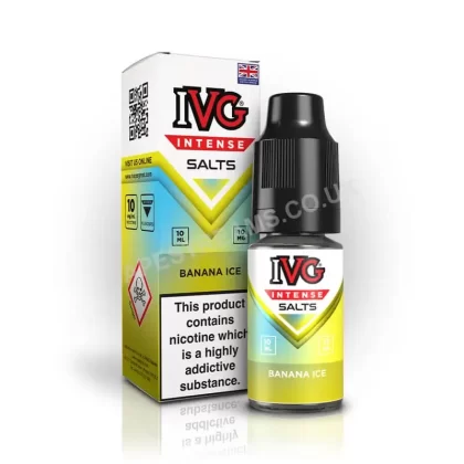 IVG Intense Banana Ice Nic Salt E-Liquid - Vapestreams Co