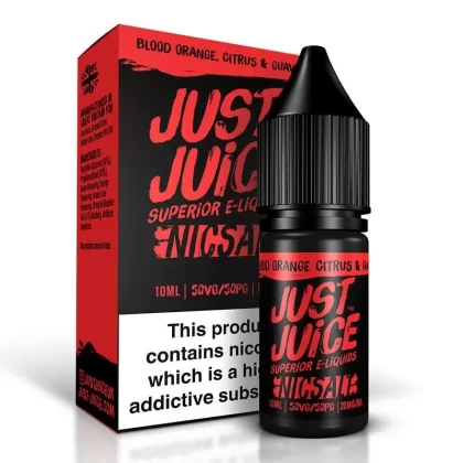 Blood Orange Citrus And Guava By Just Juice Salt 10ml - Nicotine Strength#20mg (Salt)>5mg (Salt)>11mg (Salt) (61037C)