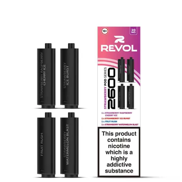 Revol 2600 4 In 1 Prefilled Replacement Pods - Vape Co