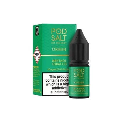 Pod Salt Origins Menthol Tobacco E Liquid 10ml - Nicotine Strength#20mg>11mg