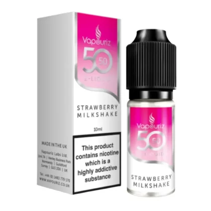 Strawberry Milkshake E-Liquid 50/50 Series by Vapouriz (10ml) - 18mg