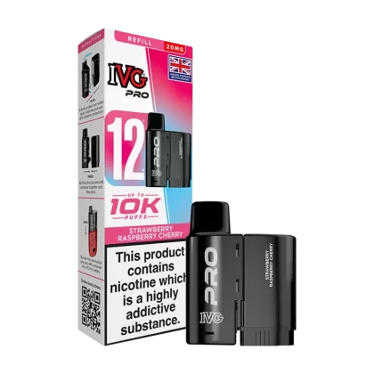 Strawberry Raspberry Cherry IVG Pro 12 Refill Pack - Ecigwizard