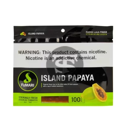 Fumari Hookah Tobacco Island Papaya 100g