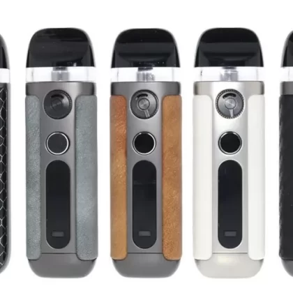 SMOK Novo 5 Vape Kit - Begie White Leather, Black Carbon Fiber