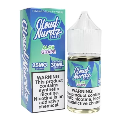 Cloud Nurdz Aloe Grape TFN Salt Vape Juice 30ml - Vape Product, Vape Product