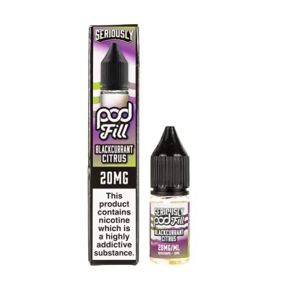 Blackcurrant Citrus Nic Salt E-Liquid by Seriously Pod Fill - 5mg