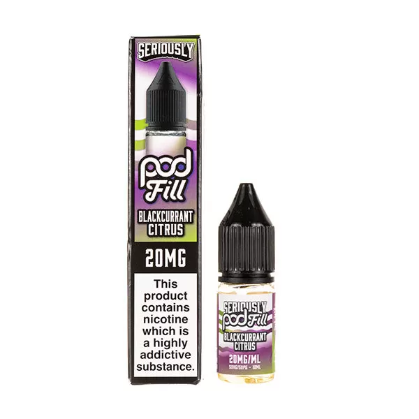 Blackcurrant Citrus Nic Salt E-Liquid by Seriously Pod Fill - 5mg