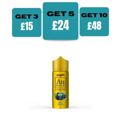 Blue Fusion Kingston AU Gold 100ml E-liquid Shortfill - Blue Fusion