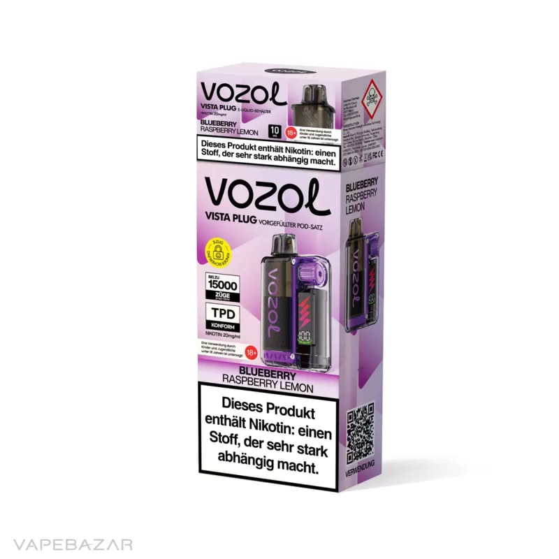 Vozol Vista Plug – Blueberry Raspberry Lemon Starter Kit - Vapebazar - Image 3