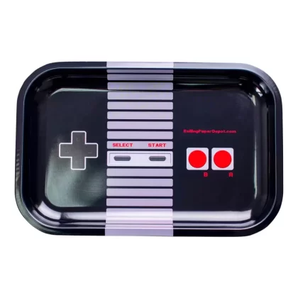Press Start Metal Rolling Tray – 11in