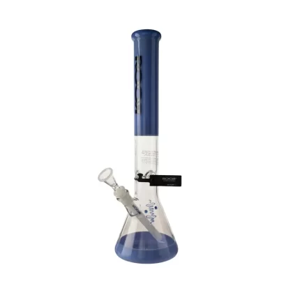 RooR® | Color Beaker w/ Gridded Downstem | 18″ – 14mm – Milk Blue