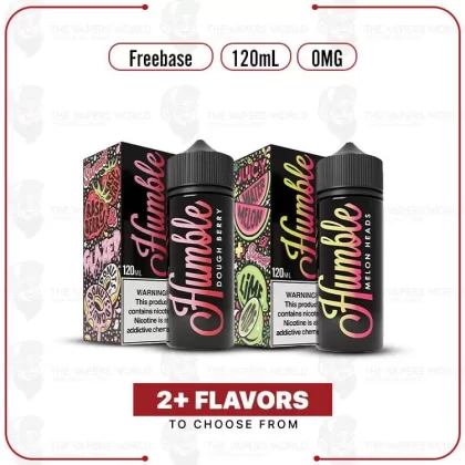 Humble 120ml E-Juice 0MG - Vape Product; Dough Berry, Melon Heads (6FBA3A)