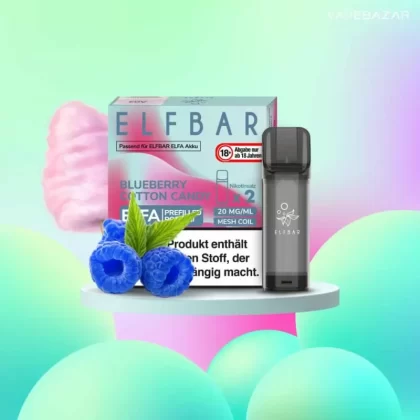 ELFBAR ELFA Pods Blueberry Cotton Candy 20mg – 2er Pack - Elf Bar