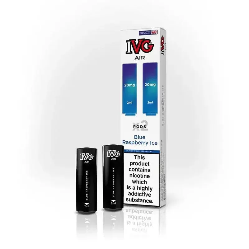 Blue Raspberry Ice IVG Air Pods – 5 packs or 10 packs