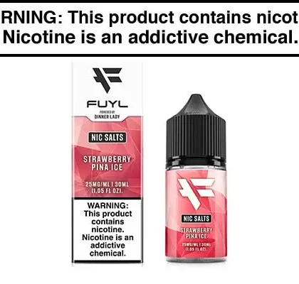 STRAWBERRY PINA ICE BY FUYL NIC SALTS 30ML - Vapejuice