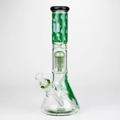 Infyniti | Untamed 14″ 7 mm Classic Beaker Water Bong – Green Frog