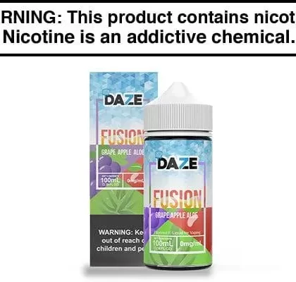 GRAPE APPLE ALOE ICED BY 7 DAZE FUSION 100ML - Vapejuice