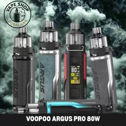 Voopoo Argus Pro 80W 3000mAh Pod System In Dubai - Carbon Fiber Black, Denim Silver