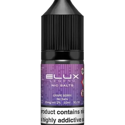 Elux Legend Grape Nic Salt Vape Juice - 20mg