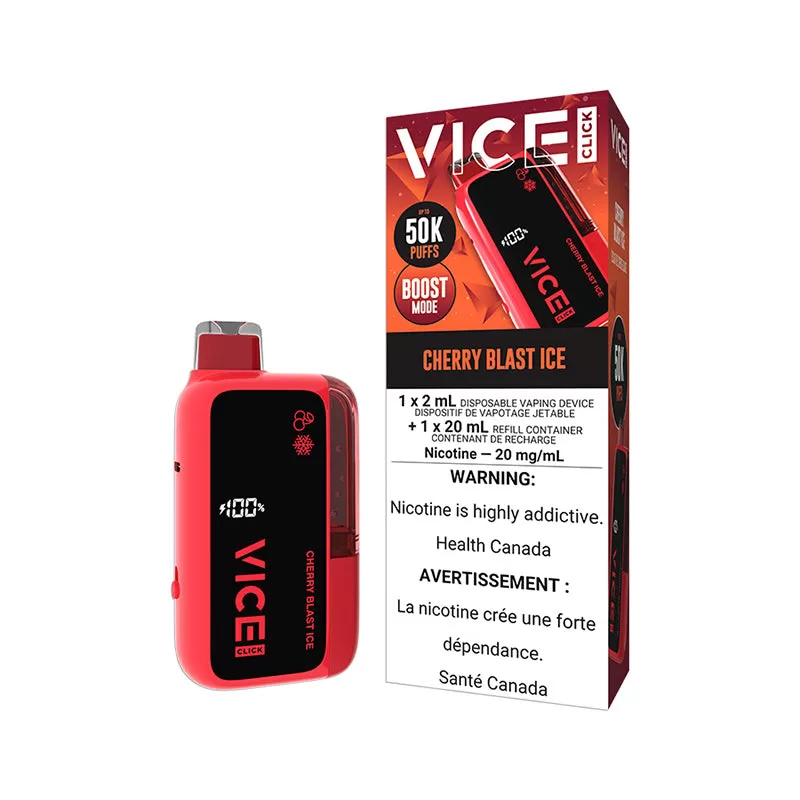 VICE CLICK 50K Disposable Vape - Blue Raspberry / 20MG - Image 3
