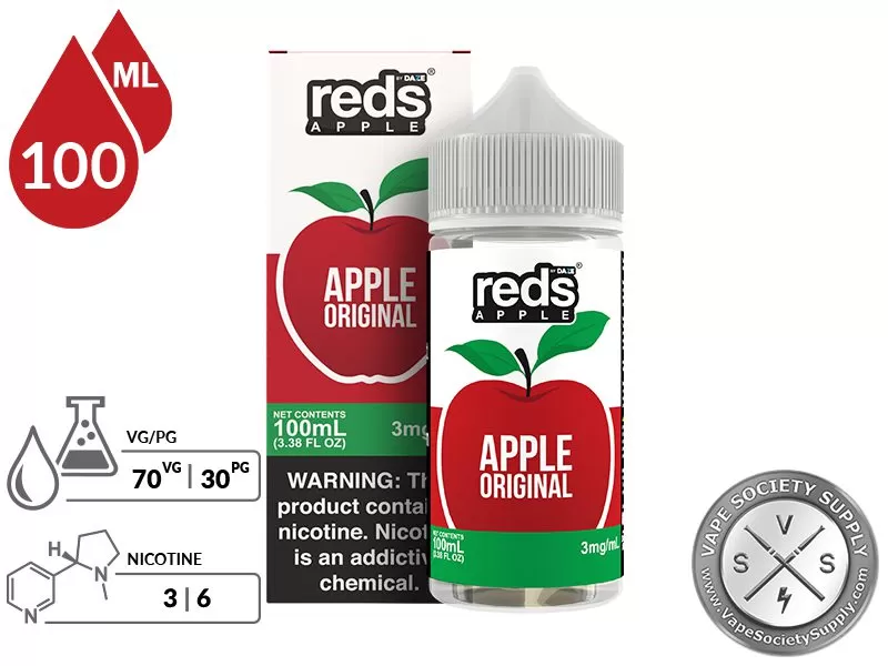 Original Reds Apple 7 Daze 100ml - Image 2