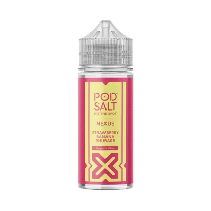 Strawberry Banana Rhubarb 100ml Shortfill e-Liquid by Pod Salt Nexus - Eliquidsupply