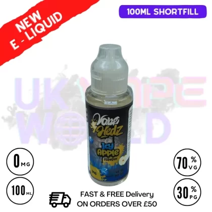 ICY Apple Vape Hedz 100ml Shortfill Eliquid