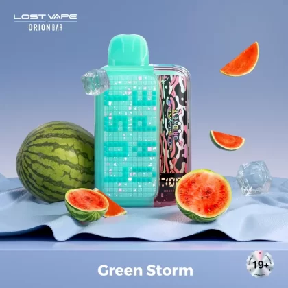 Lost Vape Orion Bar 10000 Puffs – Disposable Vape – Green Storm