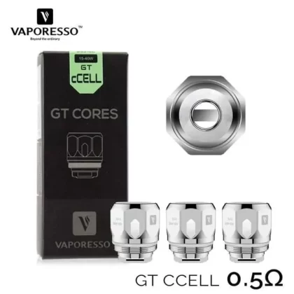 Vaporesso GT cCell 0.3/0.5 ohm Coils – Vaporesso NRG Tank Coils – 3pcs - 0.3 Ohm; 3 Coils
