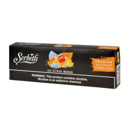 Serbetli Premium Hookah Tobacco Ice Citrus Mango - Size#10 Packs of 50g>250g (1D6363)
