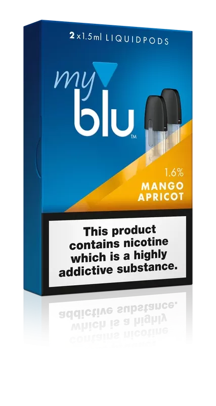 MyBlu E-Liquid Pod Mango and Apricot - Ecigpremium