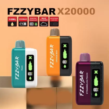 FZZYBAR X20000 Disposable E-Hookah Device – 20,000 Puff - Orange Mint