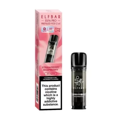 Elf Bar ELFA Pro Strawberry Raspberry Prefilled Pods - Eliquidsupply