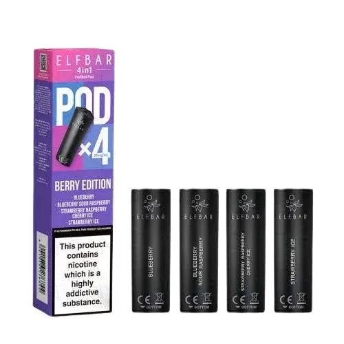 Elf Bar 4-in-1 Prefilled Pods - Blueberry Edition