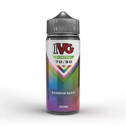 IVG 70/30 100ml Shortfill E-Liquid Rainbow Blast - Nicotine Strength#0mg (CB2756)