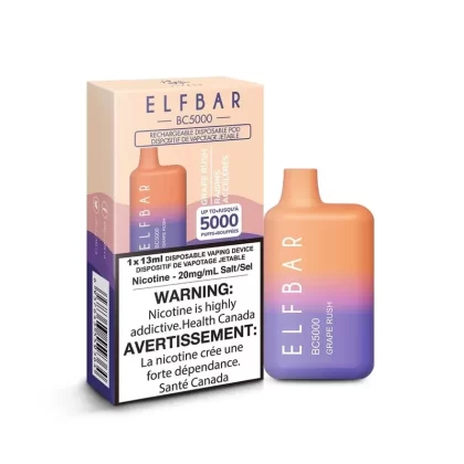 ELF BAR BC5000 Disposable Vape – Grape Rush