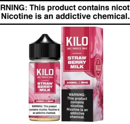 Strawberry Milk by KILO E Juice 100ML - Vape Product, Vape Product (DFB4E5)