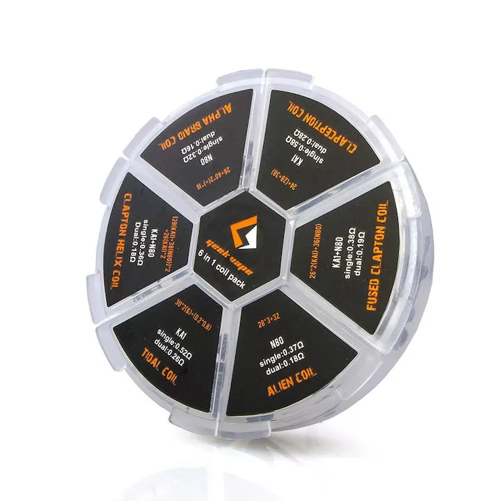 Geek Vape 6-in-1 Prebuilt Coils Pack - Vape Store