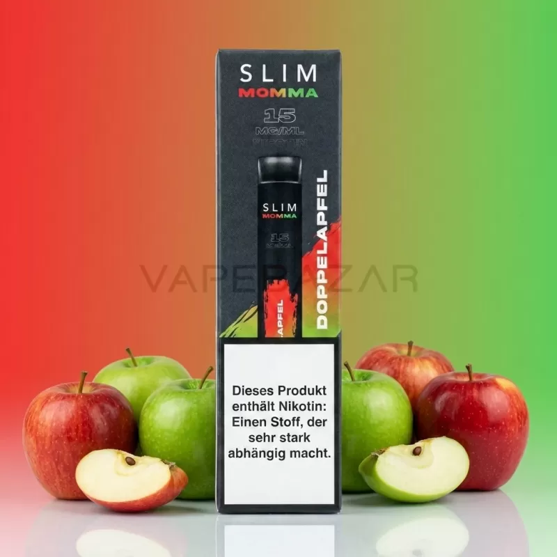 Slim Momma Einweg Vape – Doppelapfel - Vapebazar