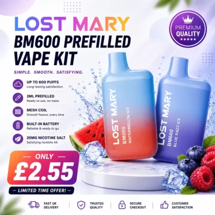 Lost Mary BM600 Prefilled Pod Kit 20mg – 600 Puffs - Vapestorm Co