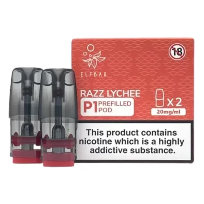 Elf Bar Mate P1 Razz Lychee Pods (2 Pack) - Vape Store