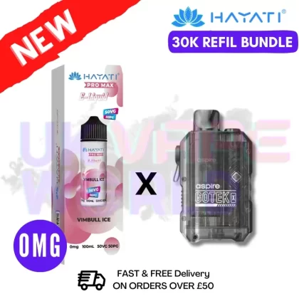 VimBull ICE Hayati 30K Puff Zero Nicotine Vape Kit