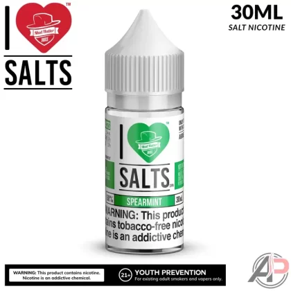 I Love Salts Spearmint Salt Nicotine 30mL - Salt Nicotine 25mg – 30ml, Salt Nicotine 50mg – 30ml