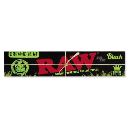 Raw Organic Hemp Black KSS Papers - Vape Store
