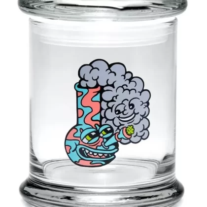 420 Science Glass Pop Top Storage Jar