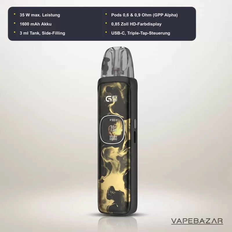 Uwell Caliburn G5 E-Zigaretten – Set Black Gold - Image 2
