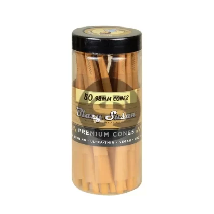Blazy Susan Unbleached Cones 98mm Jar of 50 - Ejuicewarehouse