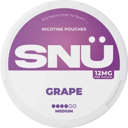 SNÜ Grape Nicotine Pouches By Bar Juice - Strength#9mg>12mg>18mg (E299E2)