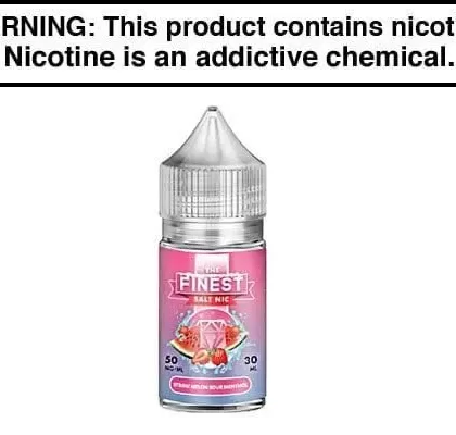 STRAW MELON SOUR BELTS MENTHOL BY THE FINEST SALT NIC 30ML - Vapejuice