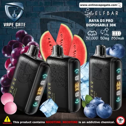 ELF Bar Raya D3 Pro Disposable Pod Device (30K Puffs) - Watermelon Ice / 50 mg